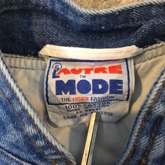 Vintage 1980’s Denim Marty McFly Vest | Size 6 - Picture 2 of 5